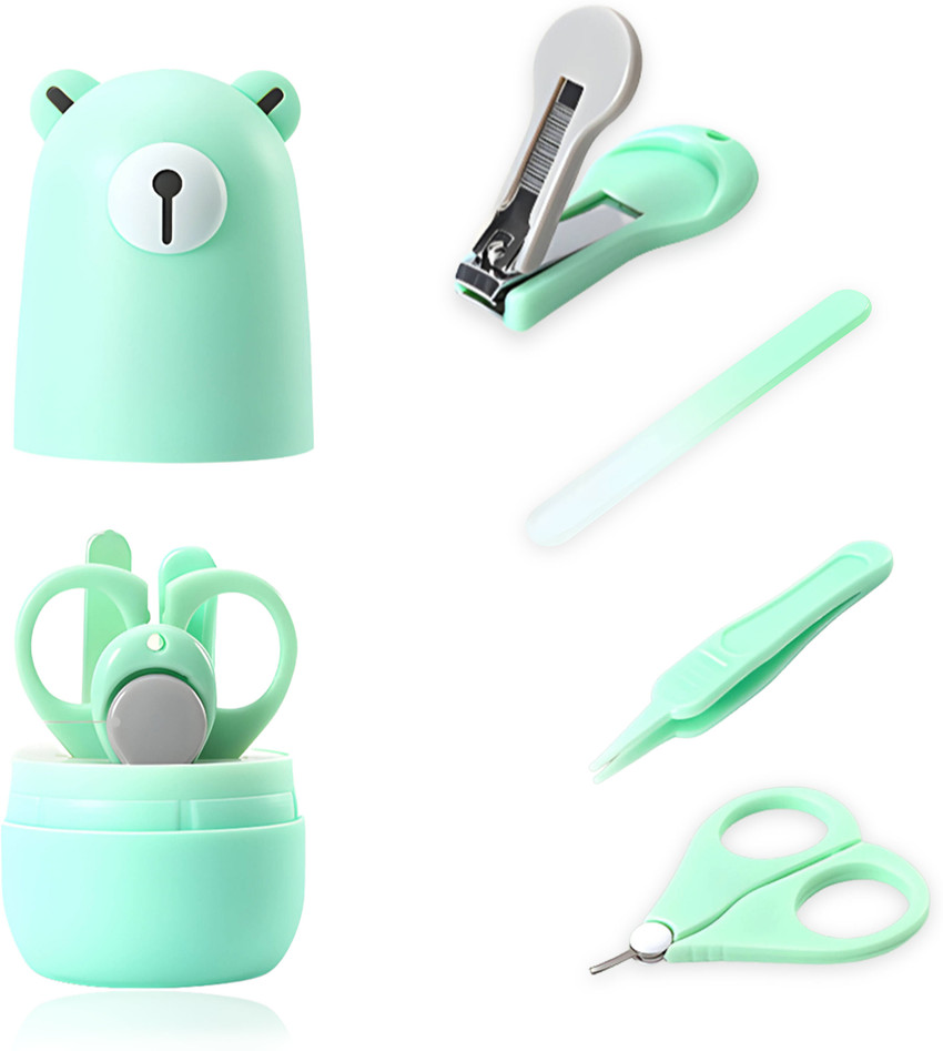 Bembika Baby Nail Clippers Set With Cute Bear Case Grooming Kit