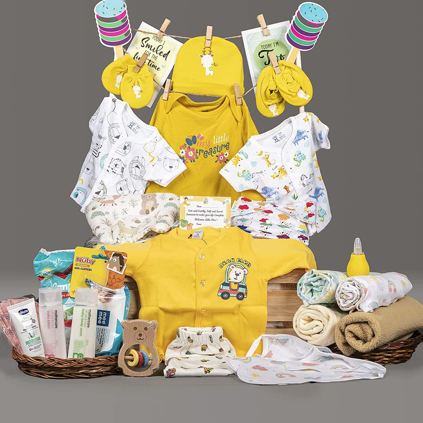The Baby First Box Newborn Baby Essential Kit 25 Items Summer