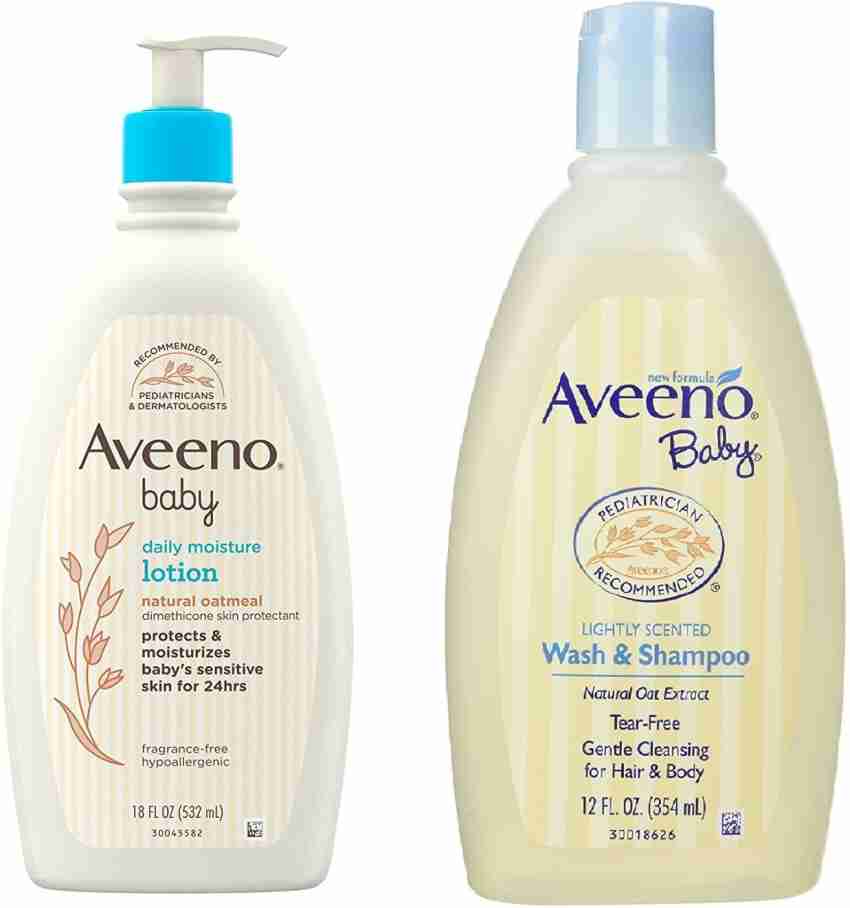 Aveeno Baby Wash And Shampoo With Natural Oat Formula, Lightly Scented - 12  Oz 