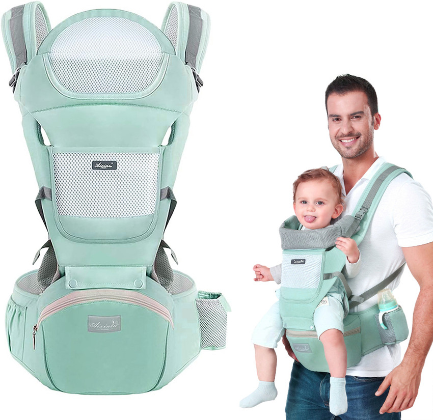Lumbar support for baby carrier top