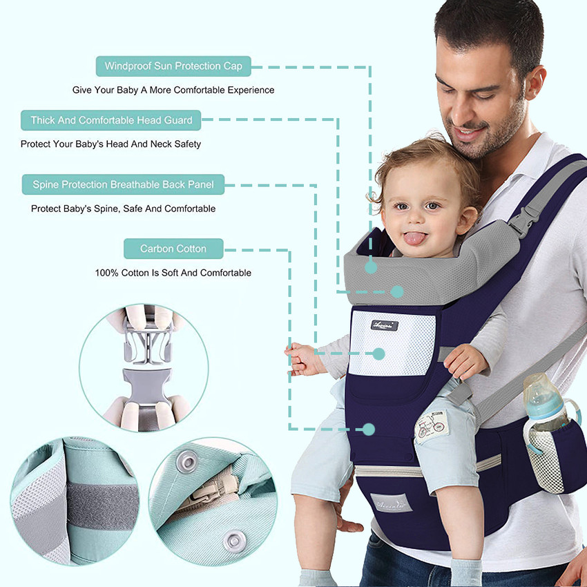 Baby carrier with clearance lumbar support