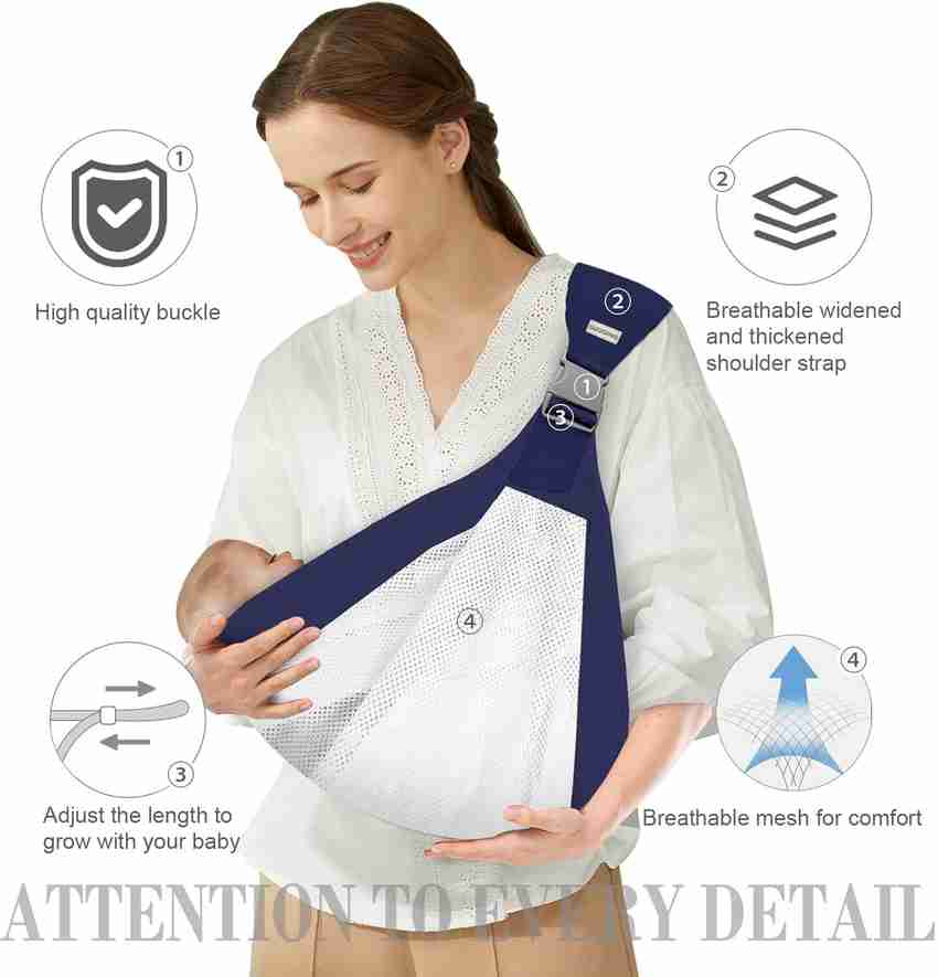 Ji And Ja 3D Mesh Adjustable Baby Sling Wraps Carrier Thick Shoulder Straps Baby Carrier Carrier available at reasonable price. Buy Baby Care Products in India Flipkart
