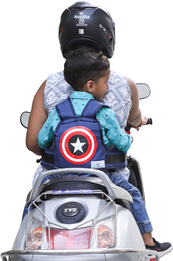 Motorcycle child harness clearance