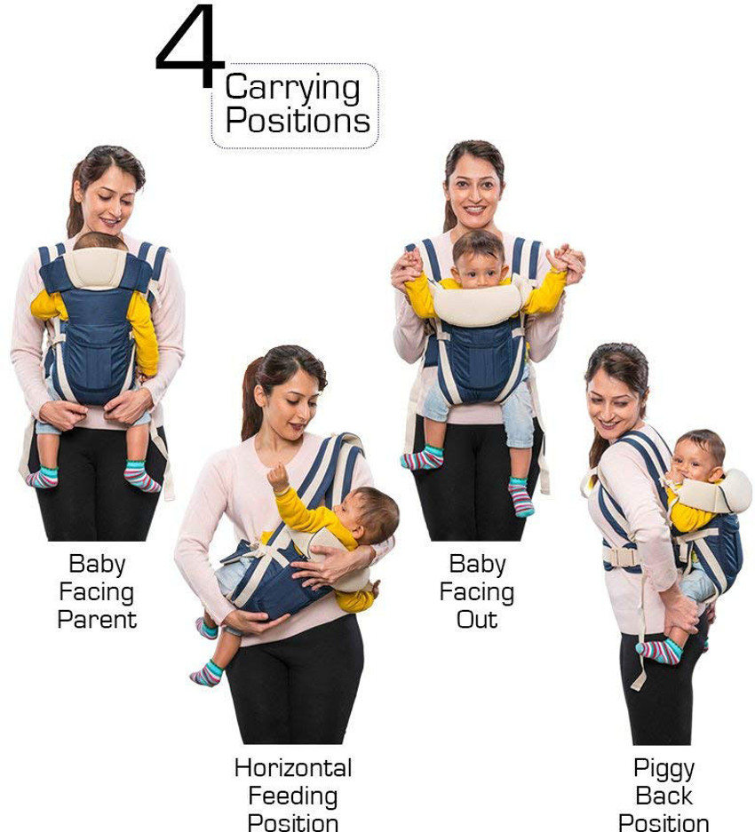 Tenor Baby Carry Bag for 0 to 2 Years 4 in 1 Soft Comfortable Carry Baby Carrier