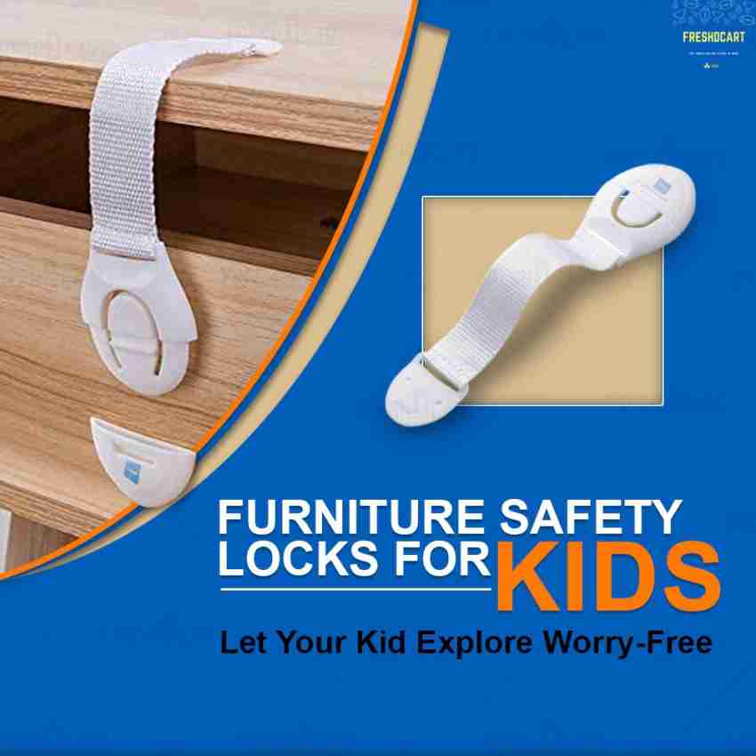 Buy LADWA 8 Pieces Child Safety Strip Locks Baby Locks for