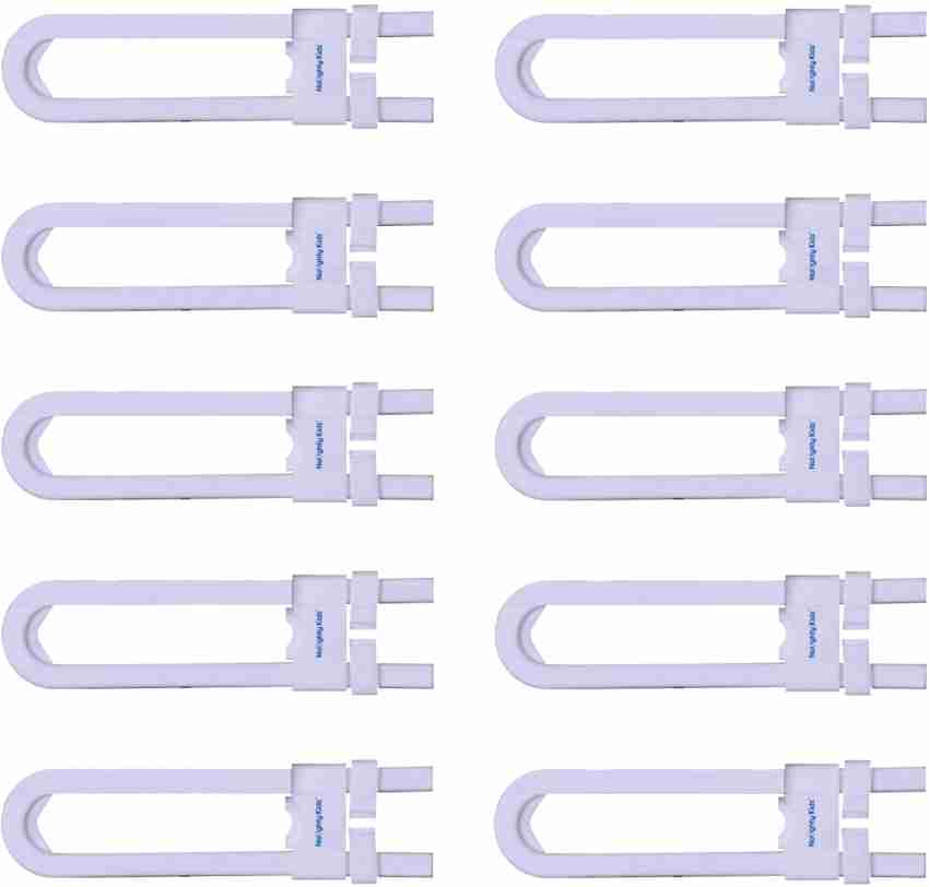 10 Pack Sliding Cabinet Locks for Babies U-Shaped Baby Proofing Cabinets  Child