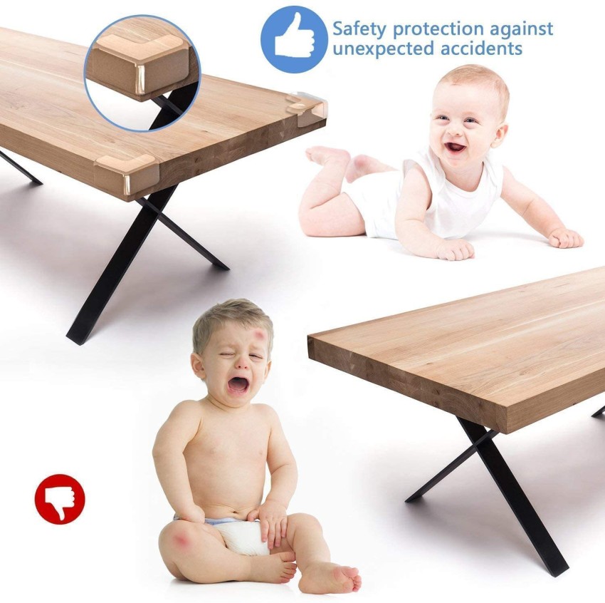 Kuhu Creations 2.0 meter Table Desk Bumper Edge Cushion Protector Full  Corner Bar