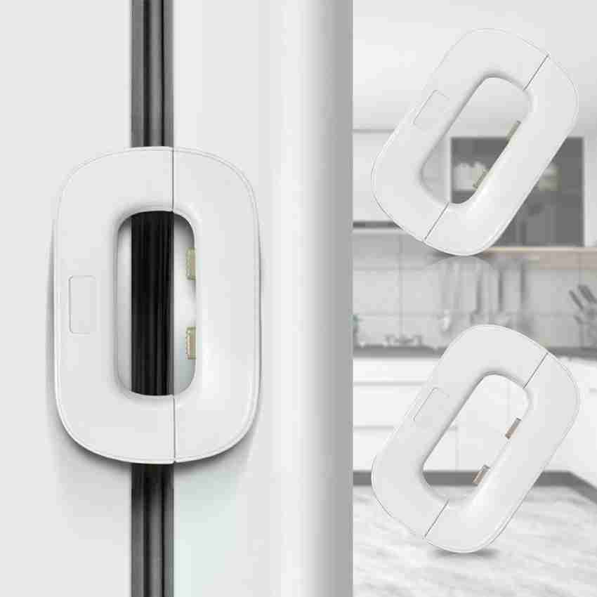 Refrigerator Lock with Key Childproof Safety for Kids Window Door