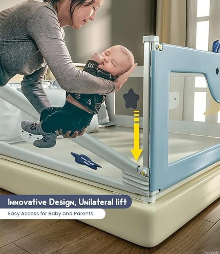 Bed rail guard clearance for baby
