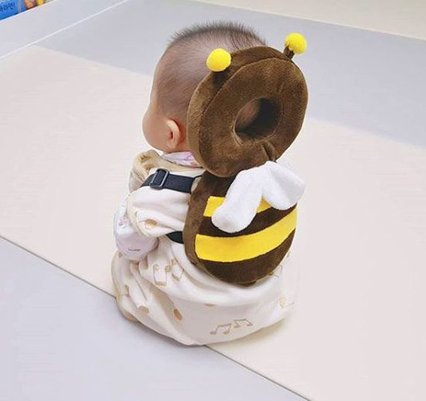 DECRONICS Cotton Baby Kids Child Head Back Safety Protector Pad Cushion Pillow With Straps Buy Baby Head Protector online in India Baby Care Store at Flipkart