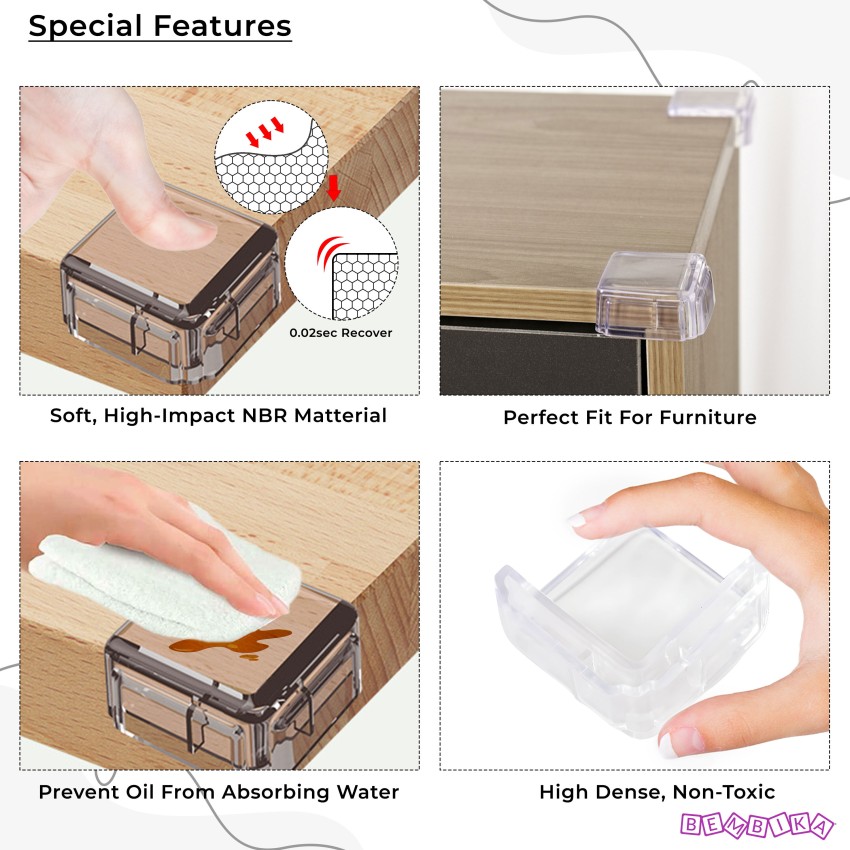 New 20pcs Furniture Corner Protectors Baby Proofing Corner Guards