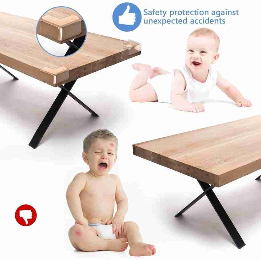 Coffee table top edge protector