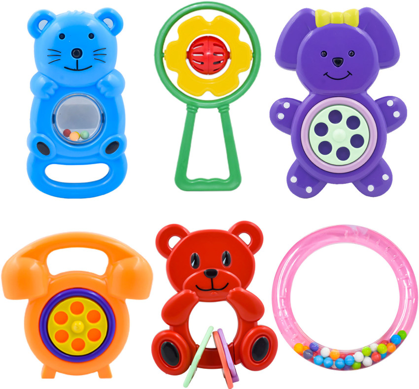 WISHKEY Plastic Non Toxic BPA Free Shake Grab Rattles Toys for New Born Baby Infants Rattle Price in India Buy WISHKEY Plastic Non Toxic BPA Free Shake Grab