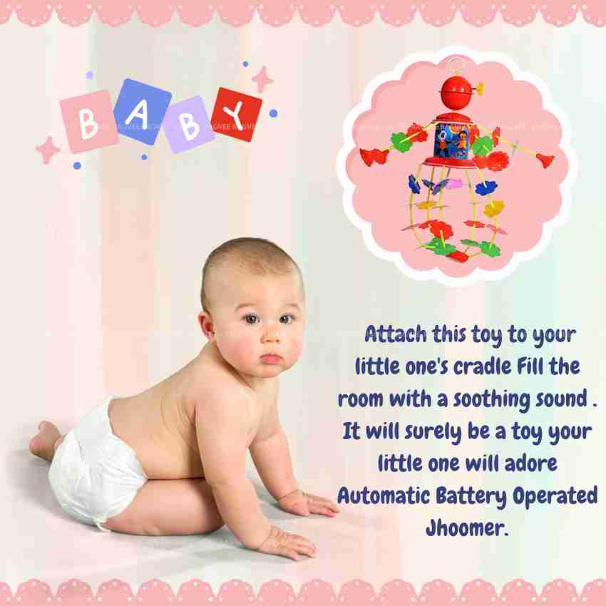 RAGVEE Jhoomar Musical Cradle Toy Battery Operated for Toddler
