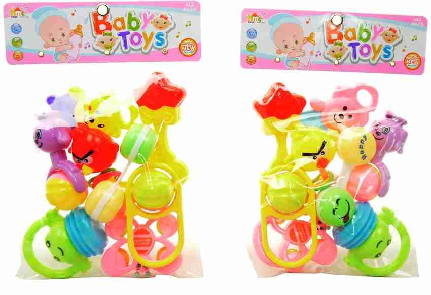 Baby rattle toy set top
