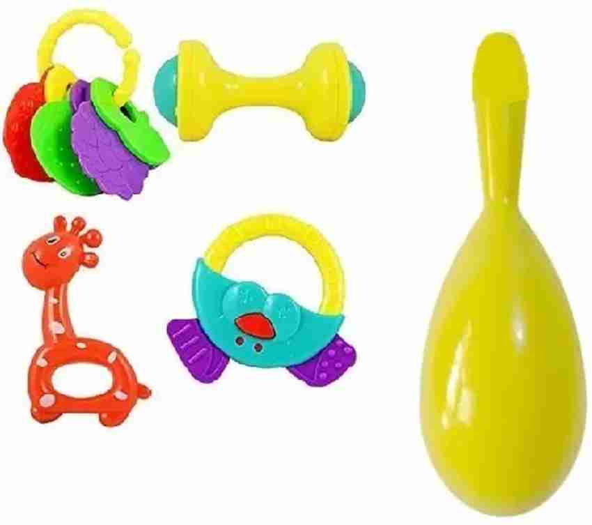 PRV TOYS High Quality Non Toxic Baby Toys Rattle Set of 5 Pieces for Infants and Toddlers Rattle Price in India Buy PRV TOYS High Quality Non Toxic Baby Toys Rattle Set of