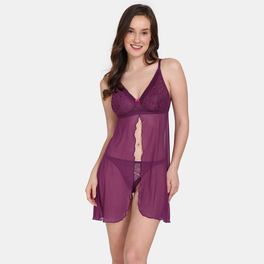 ZIVAME Self Design Babydoll Buy ZIVAME Self Design Babydoll Online at Best Prices in India Flipkart