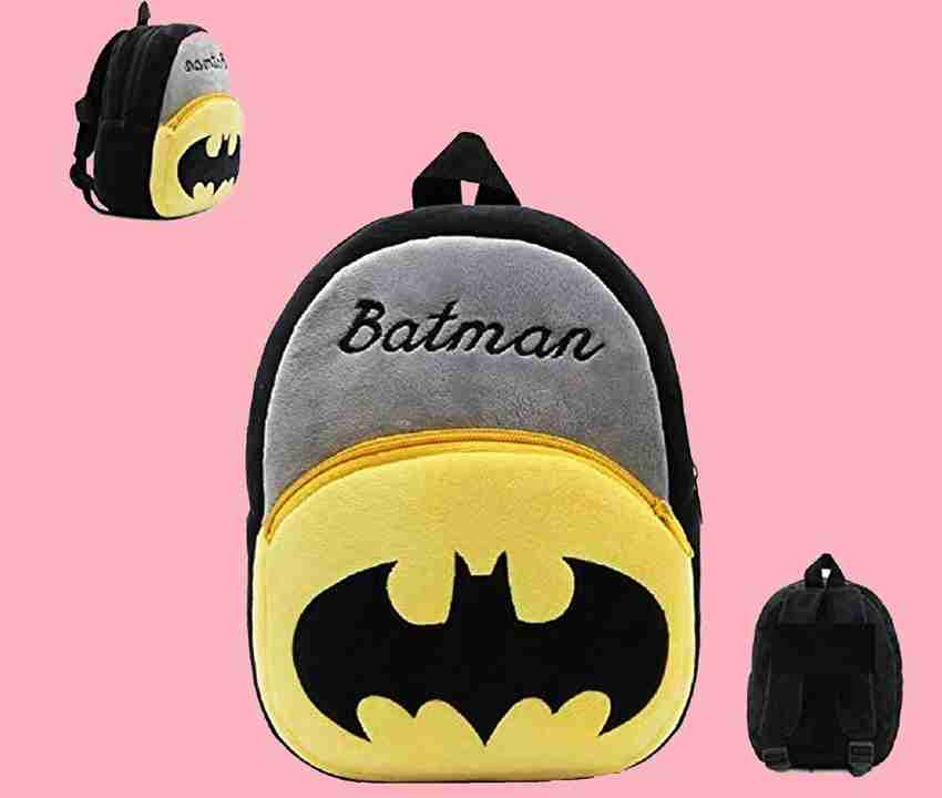 A Little Swag School Bag For Kids Bag Batman Plush Bag For Cute Kids 2 6 Years Plush Bag 11 L Backpack Black Price in India Flipkart