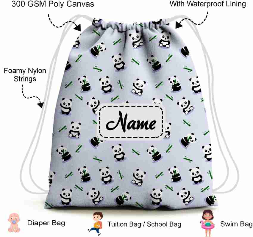 Panda cheap drawstring bag