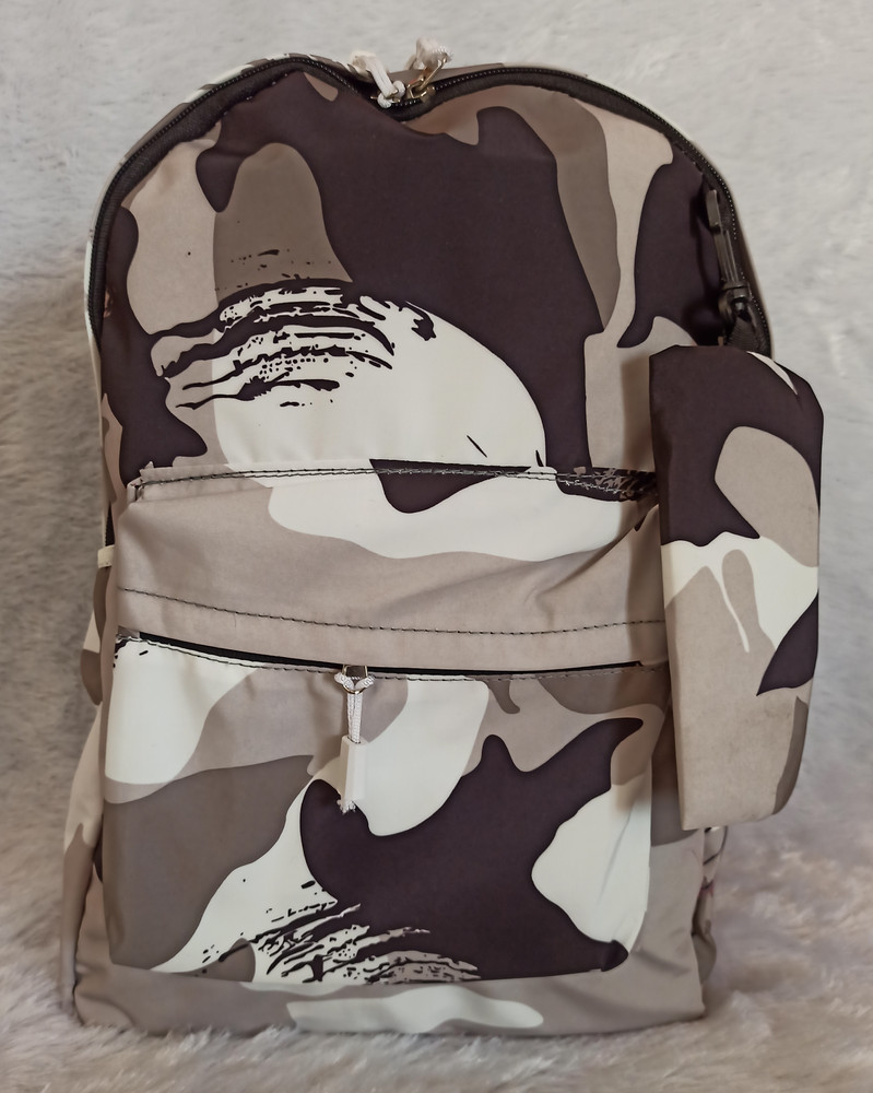 jettik FUNKY STYLISH BACKPACK COLLAGE BAGS FOR MEN WOMEN AND KIDS 25 L Backpack White brown Cream mixed colour Price in India Flipkart
