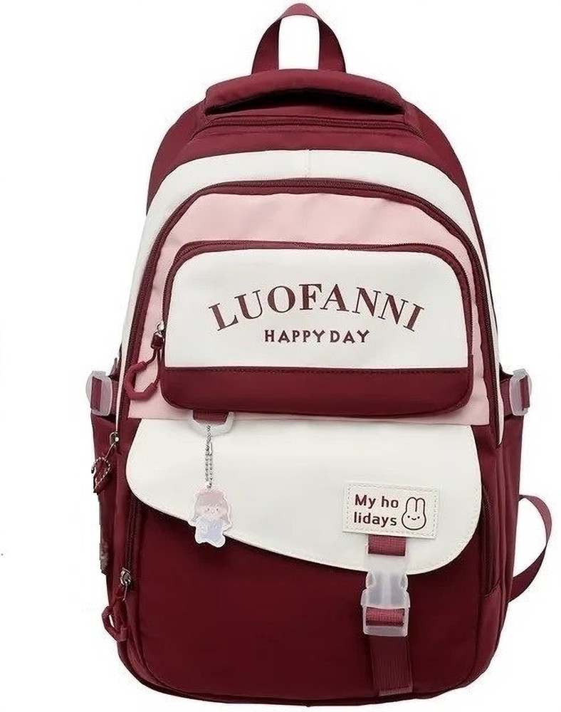 Toingo Women Backpack Multiple Pockets School Bag for Girls Waterproof Shoulder Bag 35 L Laptop Backpack Maroon Price in India Flipkart