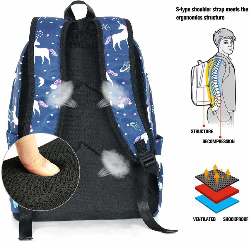 Black discount unicorn backpack