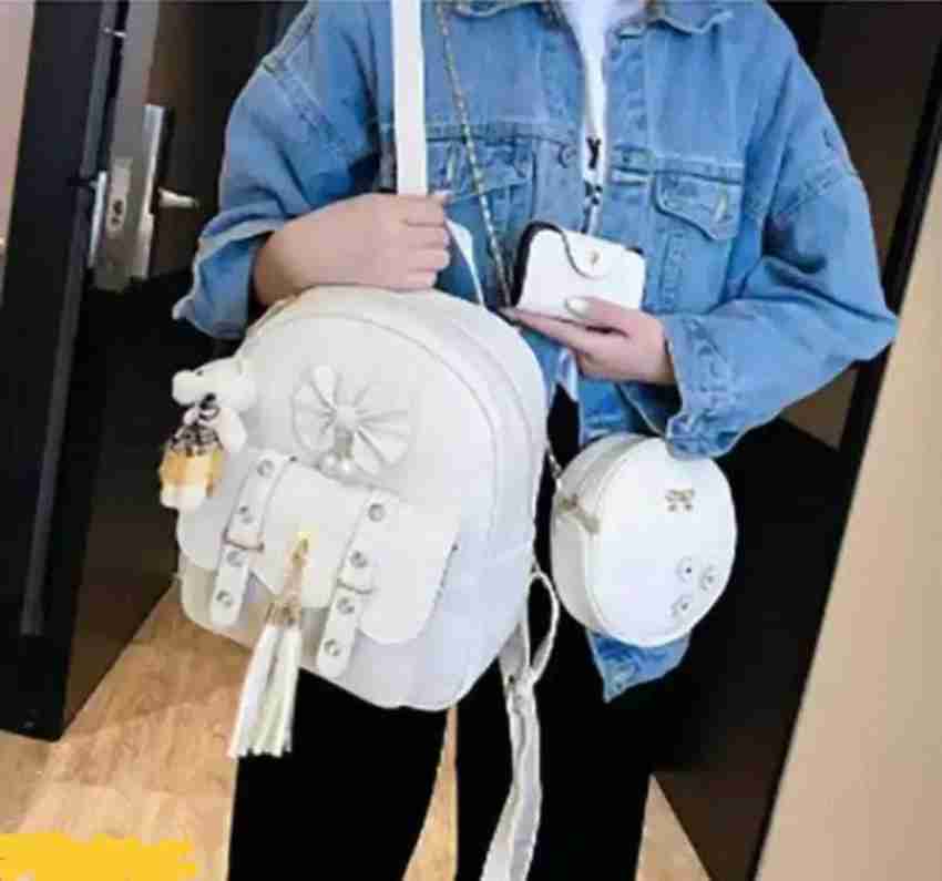 YUMN CRAFTS Designer Mini backpack for girls Women Pack of 3 GBPKMN03 5 L Backpack Grey Price in India Flipkart