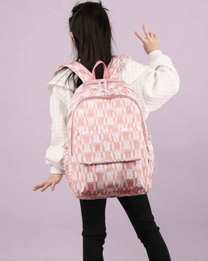 Korean backpack pink shop