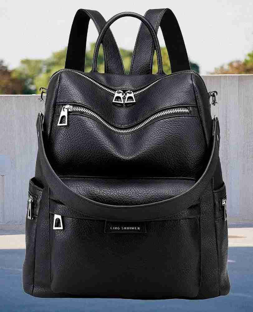 WomenBuzz Medium Size Backpacks for Women and Girls Shoulder Backpacks 23 L Backpack Black Price in India Flipkart
