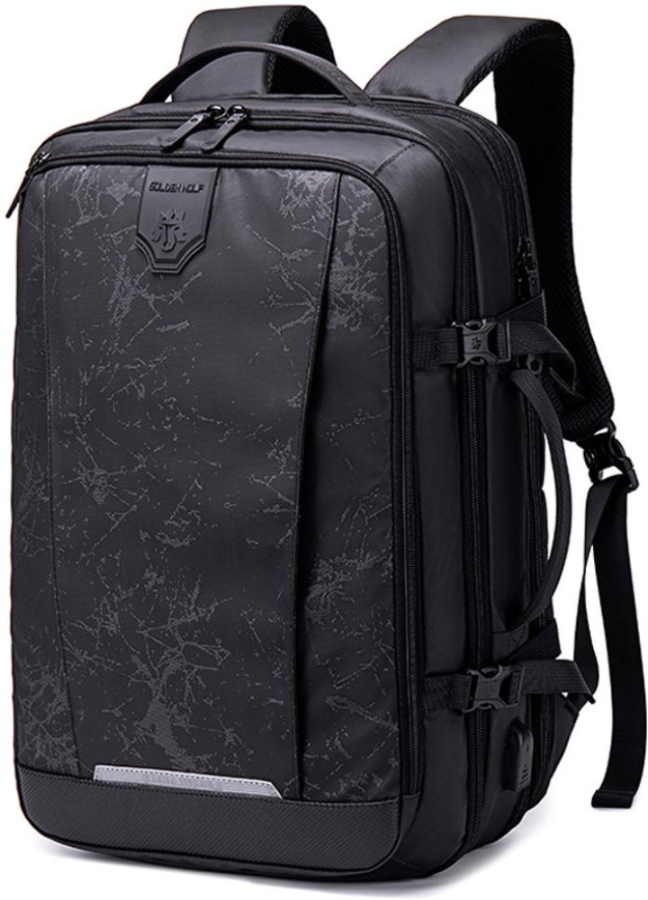 Buy Golden Wolf Backpack for Men Anti-theft Backpack with Lock 15.6-inch  Laptop Bag Water-resistant Rain Cover Multiple-pockets Laptop Backpack with  USB Port for Business Travel College,Light Grey Online at Lowest Price Ever