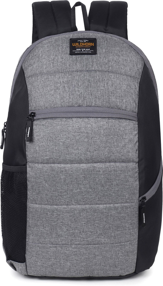 WILDHORN Laptop Backpack for Men Women 23 L Laptop Backpack Grey Price in India Flipkart