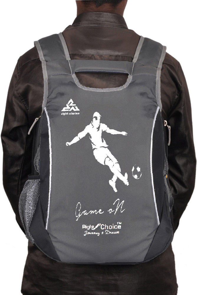 RIGHT CHOICE 2214 black grey stylish tuff quality college school casual bag boy girl 5 L Backpack Black Grey Price in India Flipkart
