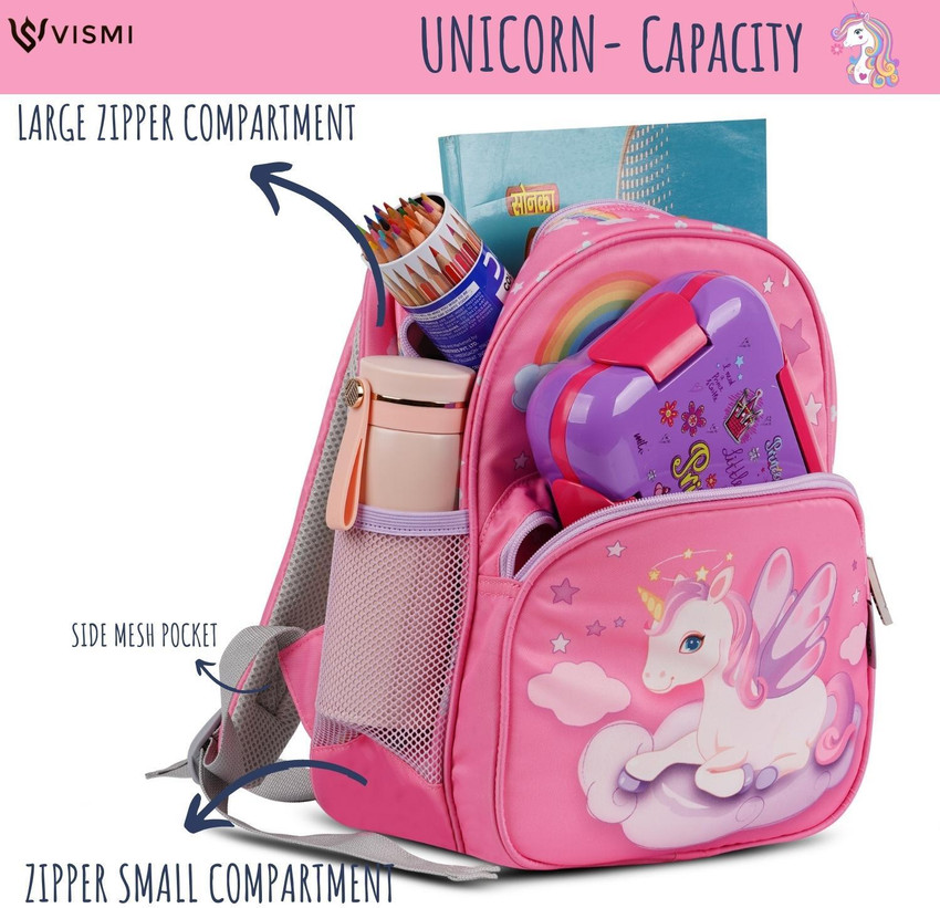 VISMIINTREND Cute Unicorn School Bag Backpack for Kids Boys and