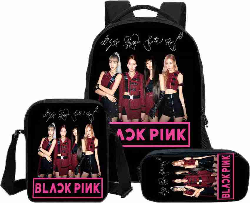 Pinklips Shopping BlackPink Laptop Bag Casual School Backpack COMBO OF 3 SIZE BAGS Black 16 L Backpack BLACK Price in India Flipkart