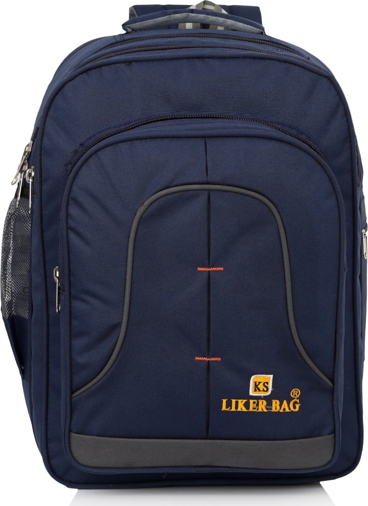 Liker Travel Luggage New Heavy Duty durable School Bag Class 5th to 10th College 45 L Backpack Navy Blue Price in India Flipkart