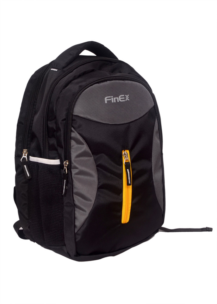 Finex Bags School College Bag 300 L Backpack Black Price in India Flipkart