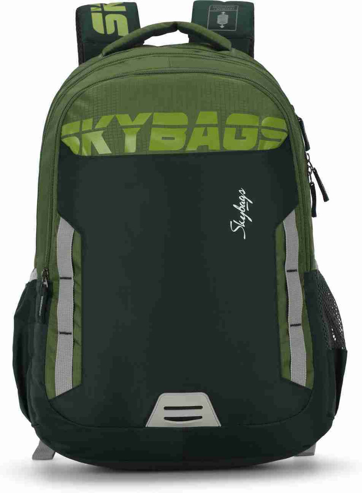 SKYBAGS Medium 22 L Backpack RONAN EXTRA 05 H Green 22 L Laptop Backpack Green Price in India Flipkart