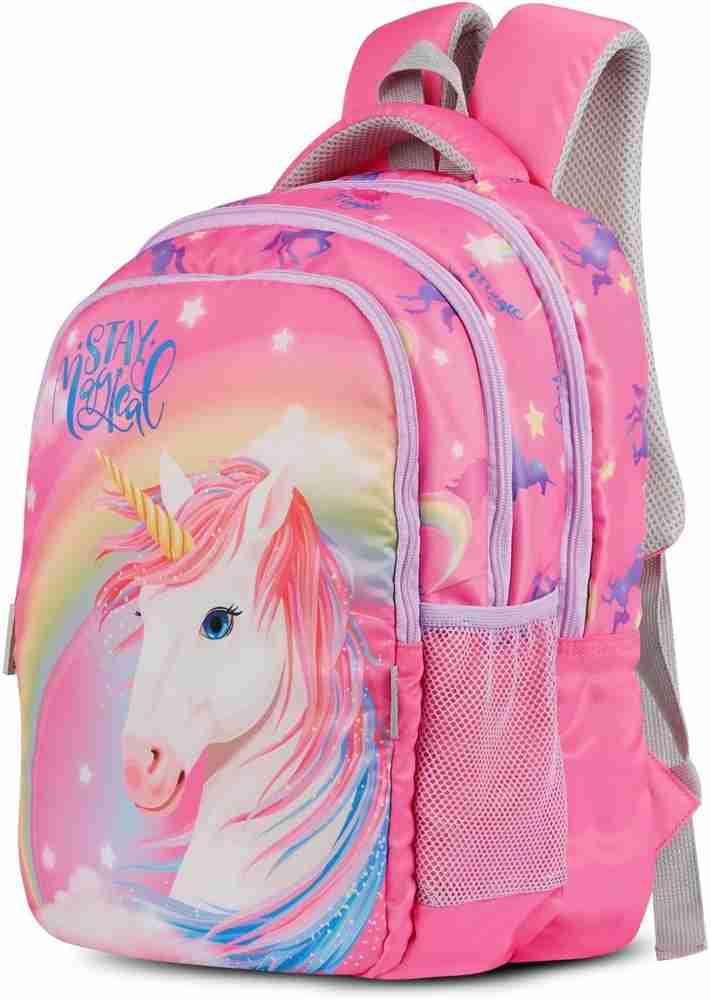 VISMIINTREND Cute Unicorn School Bag Backpack for Kids Boys Girls Birthday Return Gifts 25 L Backpack Pink Price in India Flipkart