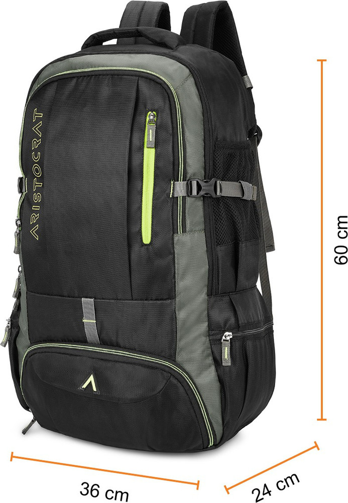 Aristocrat 45 ltrs black rucksack best sale