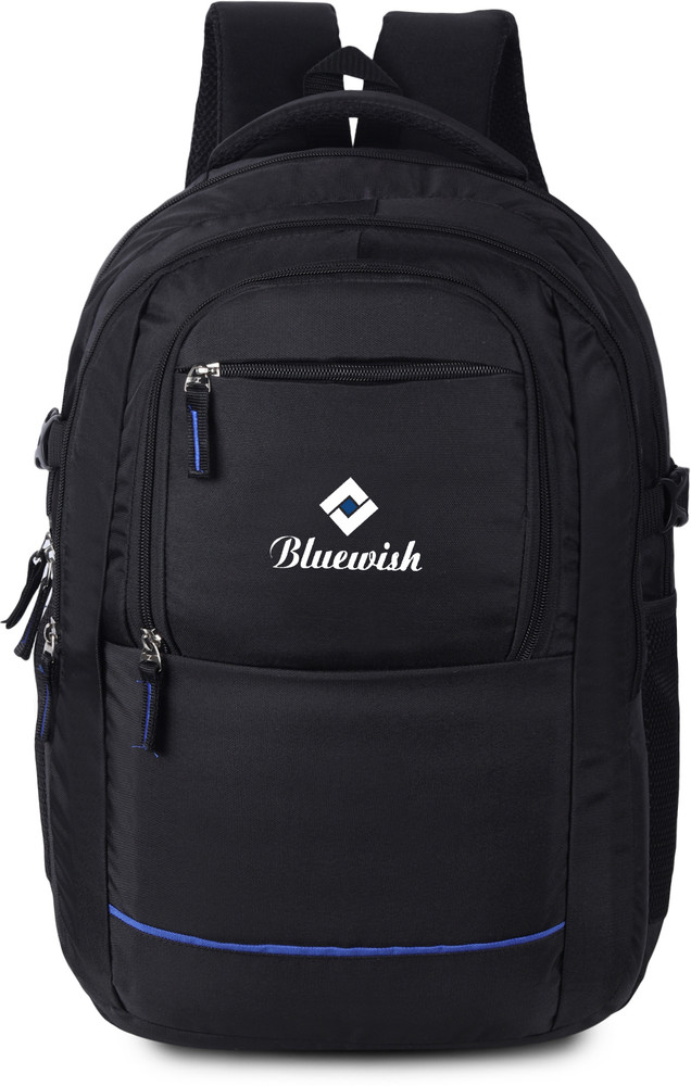 Bluewish New Super Stylish Black Multicompartment Backpack for Laptop and Travel usage 35 L Laptop Backpack Black Price in India Flipkart