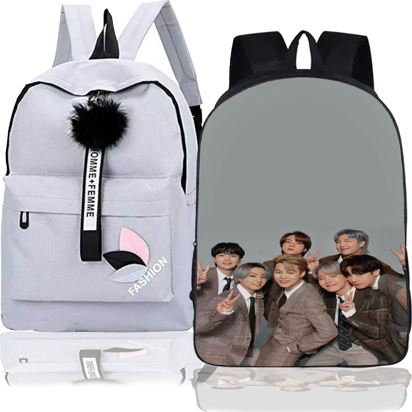 khatushyam collection Stylish BTS Printed On Front  Side, College/School/Tuition Backpack for BTS Lovers 10 L Backpack  Multicolor - Price in India