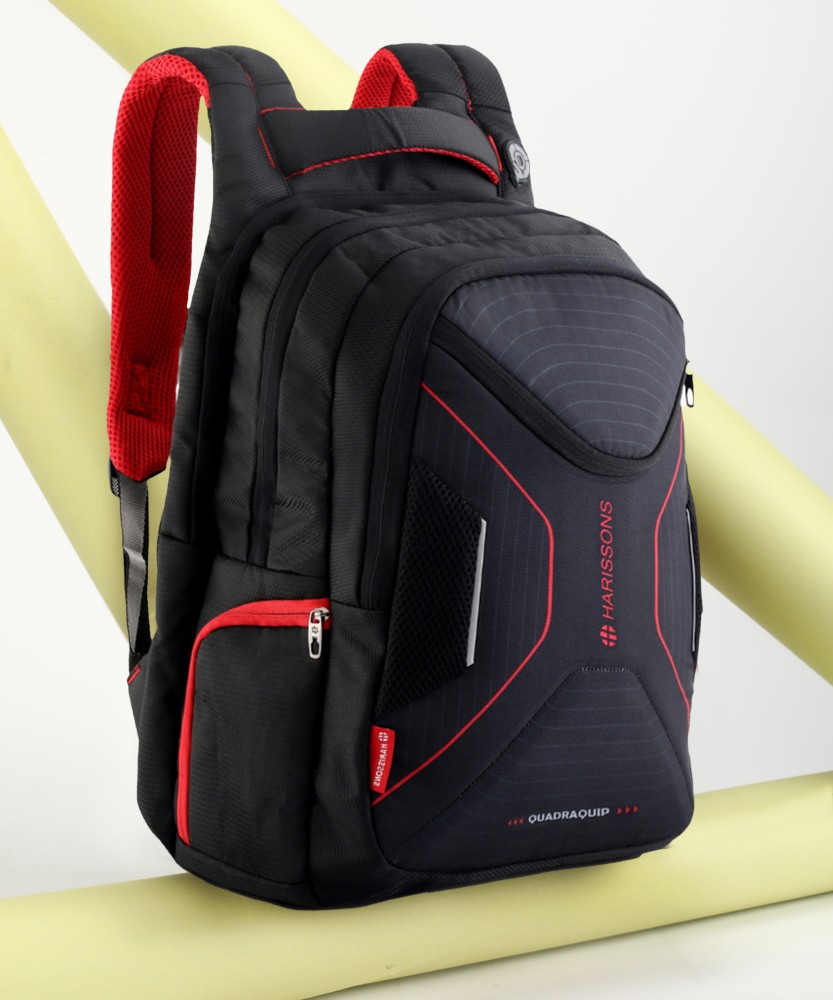 HARISSONS Glint 36 L Laptop Backpack Black Red Price in India