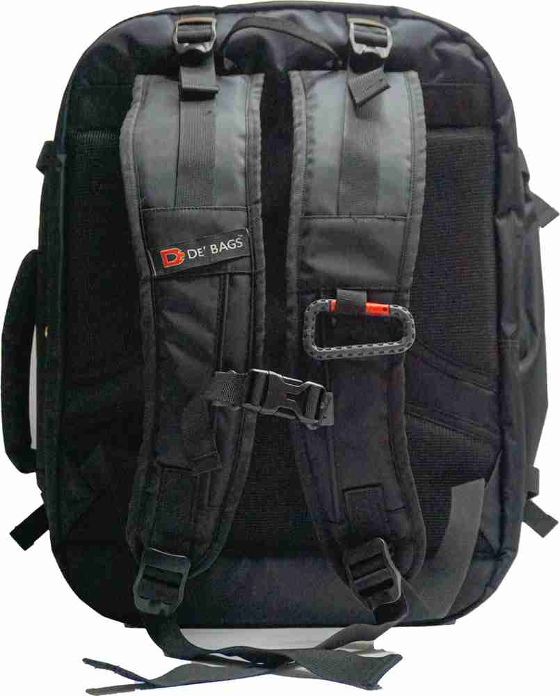DE BAGS 2 IN 1 TRAVELLING BACKPACK Duffel Without Wheels BLACK Price in India Flipkart