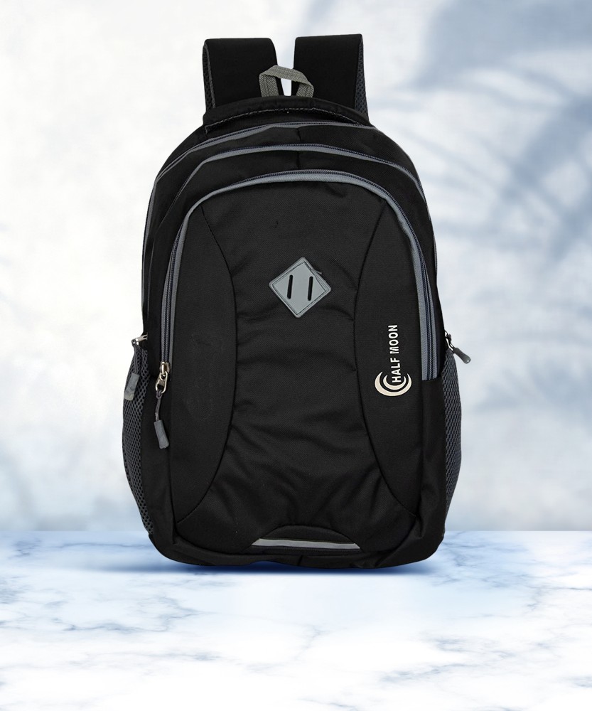 Half Moon Casual Waterproof Laptop Backpack 35 L Laptop Backpack Black Price in India Flipkart