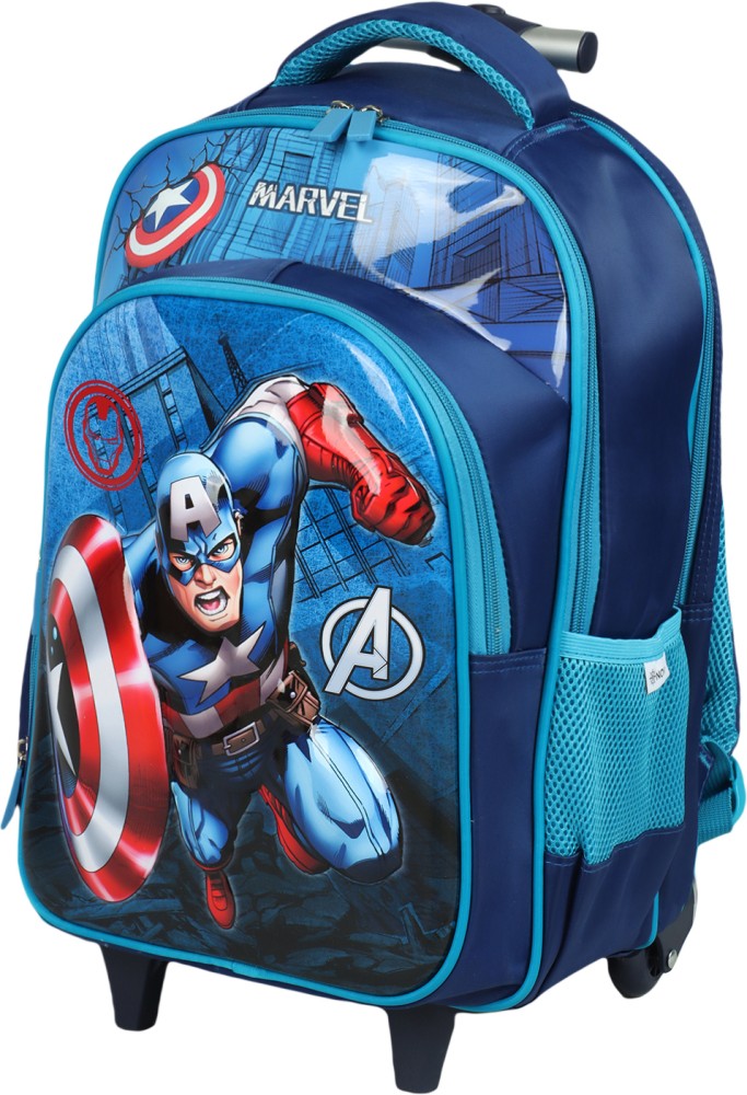 Captain america trolley school bag hotsell