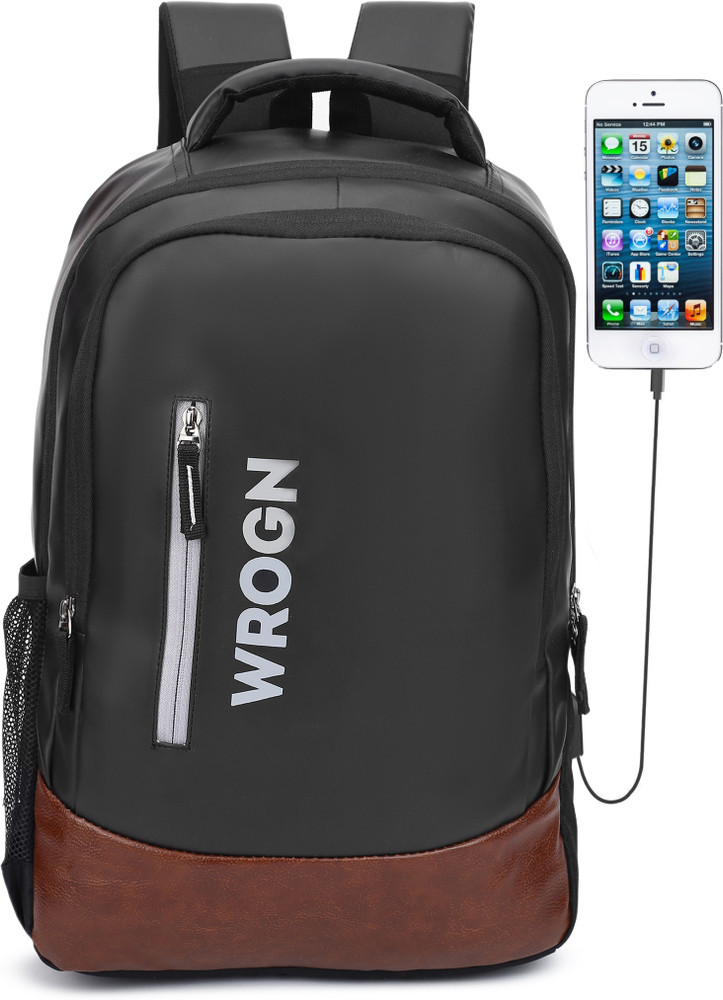WROGN Large with USB Charging Port 15.6 inch with two Compartment