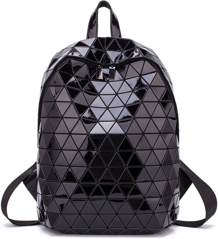 BATCAT Luxury Shine Black Geometric backpack For Men and Women 20 L Laptop Backpack Black Price in India Flipkart
