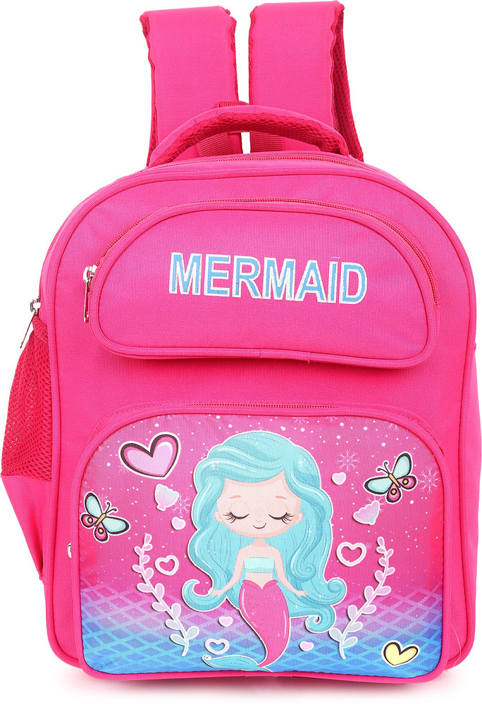 okji enterprises mermaid school bag 18 L Backpack pink Price in India Flipkart
