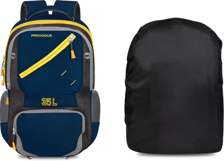 PROVOGUE School College Formal Laptop Backpack for Men and Women 35 L 35 L Laptop Backpack Blue Grey Price in India Flipkart