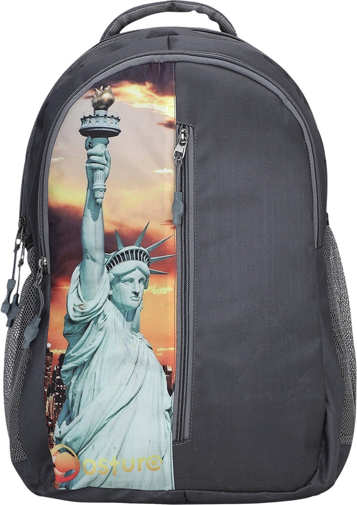 COSTURA Statue of Liberty Print School Bag for Boys Girls Laptop Backpack 30 L Laptop Backpack Green Price in India Flipkart